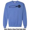 Adult Heavy Blend Heather Royal or Red 60/40 Fleece Crew (S) Thumbnail