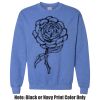 Adult Heavy Blend Heather Royal or Red 60/40 Fleece Crew (S) Thumbnail