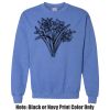 Adult Heavy Blend Heather Royal or Red 60/40 Fleece Crew (S) Thumbnail