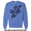 Adult Heavy Blend Heather Royal or Red 60/40 Fleece Crew (S) Thumbnail