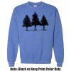 Adult Heavy Blend Heather Royal or Red 60/40 Fleece Crew (S) Thumbnail
