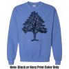 Adult Heavy Blend Heather Royal or Red 60/40 Fleece Crew (S) Thumbnail