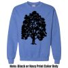 Adult Heavy Blend Heather Royal or Red 60/40 Fleece Crew (S) Thumbnail