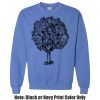 Adult Heavy Blend Heather Royal or Red 60/40 Fleece Crew (S) Thumbnail