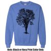 Adult Heavy Blend Heather Royal or Red 60/40 Fleece Crew (S) Thumbnail