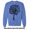 Adult Heavy Blend Heather Royal or Red 60/40 Fleece Crew (S) Thumbnail