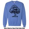 Adult Heavy Blend Heather Royal or Red 60/40 Fleece Crew (S) Thumbnail