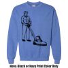 Adult Heavy Blend Heather Royal or Red 60/40 Fleece Crew (S) Thumbnail