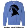 Adult Heavy Blend Heather Royal or Red 60/40 Fleece Crew (S) Thumbnail