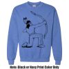 Adult Heavy Blend Heather Royal or Red 60/40 Fleece Crew (S) Thumbnail