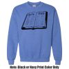 Adult Heavy Blend Heather Royal or Red 60/40 Fleece Crew (S) Thumbnail