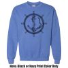 Adult Heavy Blend Heather Royal or Red 60/40 Fleece Crew (S) Thumbnail
