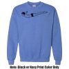 Adult Heavy Blend Heather Royal or Red 60/40 Fleece Crew (S) Thumbnail