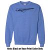 Adult Heavy Blend Heather Royal or Red 60/40 Fleece Crew (S) Thumbnail