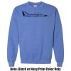 Adult Heavy Blend Heather Royal or Red 60/40 Fleece Crew (S) Thumbnail