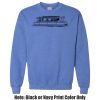Adult Heavy Blend Heather Royal or Red 60/40 Fleece Crew (S) Thumbnail