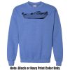 Adult Heavy Blend Heather Royal or Red 60/40 Fleece Crew (S) Thumbnail