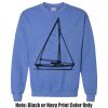 Adult Heavy Blend Heather Royal or Red 60/40 Fleece Crew (S) Thumbnail
