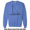 Adult Heavy Blend Heather Royal or Red 60/40 Fleece Crew (S) Thumbnail