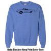 Adult Heavy Blend Heather Royal or Red 60/40 Fleece Crew (S) Thumbnail
