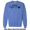 Adult Heavy Blend Heather Royal or Red 60/40 Fleece Crew (S) Thumbnail