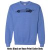 Adult Heavy Blend Heather Royal or Red 60/40 Fleece Crew (S) Thumbnail