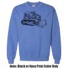 Adult Heavy Blend Heather Royal or Red 60/40 Fleece Crew (S) Thumbnail