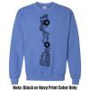 Adult Heavy Blend Heather Royal or Red 60/40 Fleece Crew (S) Thumbnail