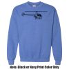 Adult Heavy Blend Heather Royal or Red 60/40 Fleece Crew (S) Thumbnail