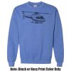 Adult Heavy Blend Heather Royal or Red 60/40 Fleece Crew (S) Thumbnail