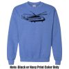 Adult Heavy Blend Heather Royal or Red 60/40 Fleece Crew (S) Thumbnail