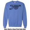 Adult Heavy Blend Heather Royal or Red 60/40 Fleece Crew (S) Thumbnail
