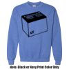 Adult Heavy Blend Heather Royal or Red 60/40 Fleece Crew (S) Thumbnail