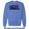Adult Heavy Blend Heather Royal or Red 60/40 Fleece Crew (S) Thumbnail