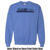 Adult Heavy Blend Heather Royal or Red 60/40 Fleece Crew (S) Thumbnail