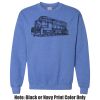 Adult Heavy Blend Heather Royal or Red 60/40 Fleece Crew (S) Thumbnail
