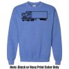 Adult Heavy Blend Heather Royal or Red 60/40 Fleece Crew (S) Thumbnail