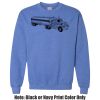 Adult Heavy Blend Heather Royal or Red 60/40 Fleece Crew (S) Thumbnail
