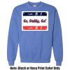 Adult Heavy Blend Heather Royal or Red 60/40 Fleece Crew (S) Thumbnail