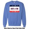 Adult Heavy Blend Heather Royal or Red 60/40 Fleece Crew (S) Thumbnail