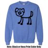 Adult Heavy Blend Heather Royal or Red 60/40 Fleece Crew (S) Thumbnail
