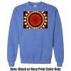 Adult Heavy Blend Heather Royal or Red 60/40 Fleece Crew (S) Thumbnail