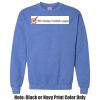 Adult Heavy Blend Heather Royal or Red 60/40 Fleece Crew (S) Thumbnail