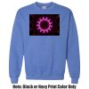 Adult Heavy Blend Heather Royal or Red 60/40 Fleece Crew (S) Thumbnail