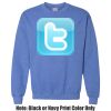 Adult Heavy Blend Heather Royal or Red 60/40 Fleece Crew (S) Thumbnail