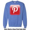 Adult Heavy Blend Heather Royal or Red 60/40 Fleece Crew (S) Thumbnail