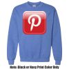 Adult Heavy Blend Heather Royal or Red 60/40 Fleece Crew (S) Thumbnail