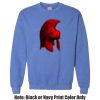 Adult Heavy Blend Heather Royal or Red 60/40 Fleece Crew (S) Thumbnail
