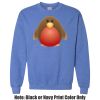 Adult Heavy Blend Heather Royal or Red 60/40 Fleece Crew (S) Thumbnail