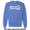 Adult Heavy Blend Heather Royal or Red 60/40 Fleece Crew (S) Thumbnail